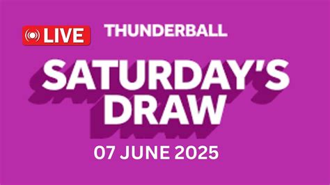 thunderball results tonight live draw.
